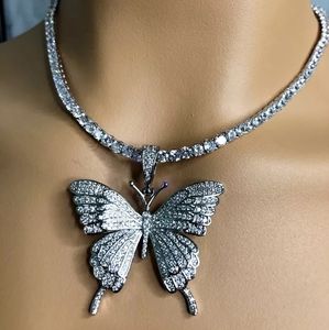 🌟2 for $25-Iced Out Butterfly Necklace